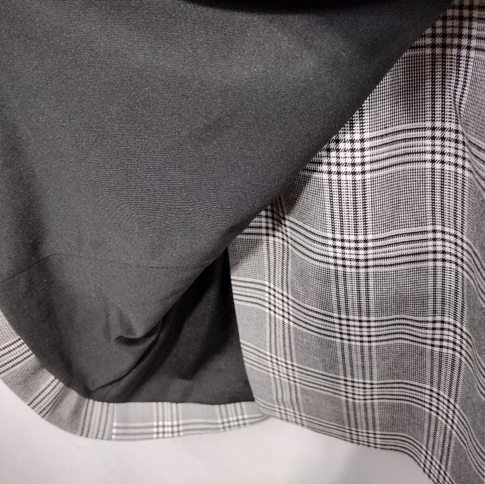 NWOT Zara Plaid Blazer Dress Women's S Black White Office Career Retro Y2K 90s - Picture 9 of 11